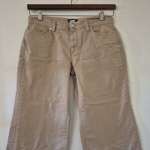 Lands' End Women High Rise Canvas Wide Leg Pant 4 Scandi Minimalist Quiet Luxury